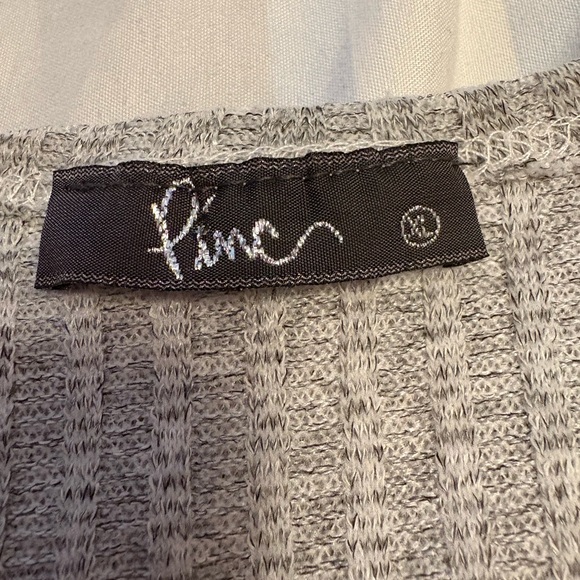 Pinc Light Gray Ribbed Cardigan - Picture 4 of 5